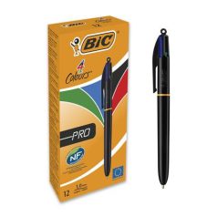  BIC Golyóstoll, 0,32 mm, nyomógombos, négyszínű, BIC "4 Colours Pro"