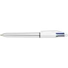 BIC Golyóstoll, 0,32 mm, nyomógombos, négyszínű, BIC "4 Colours Shine"
