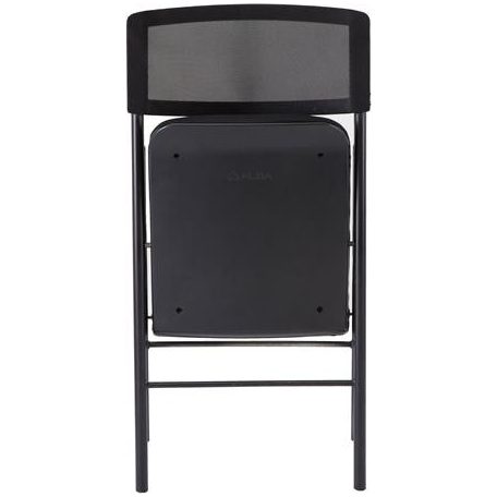 ALBA Összecsukható szék, fém és szövet, ALBA "CPDIVANO N", fekete
