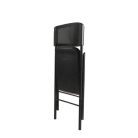 ALBA Összecsukható szék, fém és szövet, ALBA "CPDIVANO N", fekete