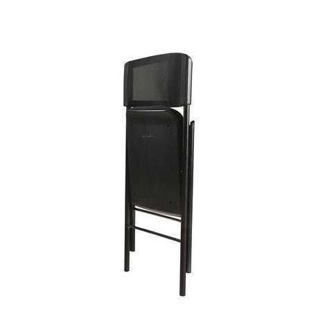 ALBA Összecsukható szék, fém és szövet, ALBA "CPDIVANO N", fekete