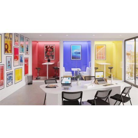 ALBA Összecsukható szék, fém és szövet, ALBA "CPDIVANO N", fekete