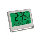 ALBA Falióra, rádióvezérlésű, LCD kijelzős, 22x20 cm, ALBA "Horlcdneo", ezüst