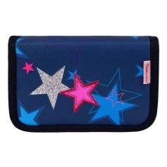   BELMIL Tolltartó, klapnis, cipzáras, BELMIL "Sparkling Star", kék, csillagok
