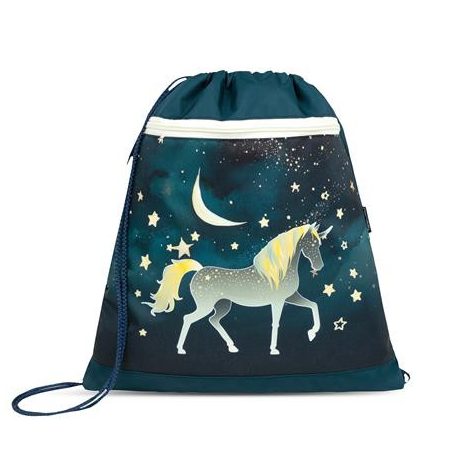 BELMIL Tornazsák, BELMIL "Sparkling Unicorn", kék, unikornis
