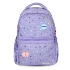 BELMIL Iskolatáska, cipzáras, BELMIL "Maxi Pack Purple Dots", lila pöttyös