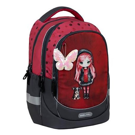 BELMIL Iskolatáska, cipzáras, BELMIL "Leisure Plus Ladybug Girl", katicalány