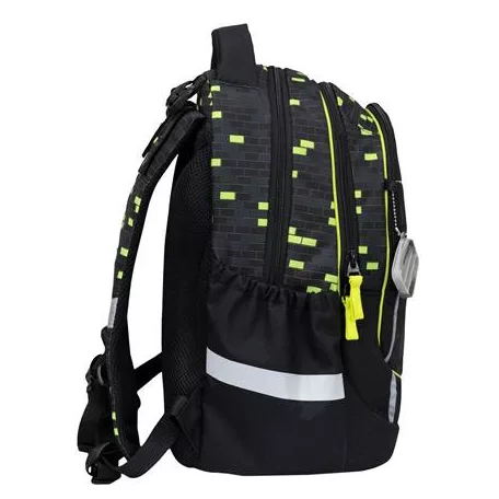 BELMIL Iskolatáska, cipzáras, BELMIL "Leisure Plus Neon Play", neon kontroller