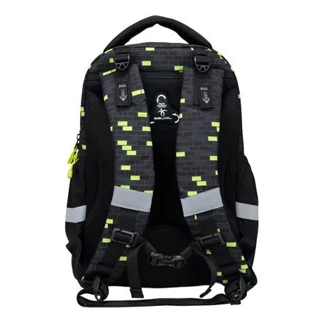 BELMIL Iskolatáska, cipzáras, BELMIL "Leisure Plus Neon Play", neon kontroller