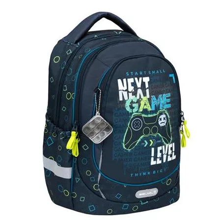 BELMIL Iskolatáska, cipzáras, BELMIL "Leisure Plus Play Master", kontroller