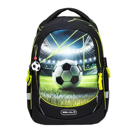 BELMIL Iskolatáska, cipzáras, BELMIL "Leisure Plus Champion's Kick", focilabda