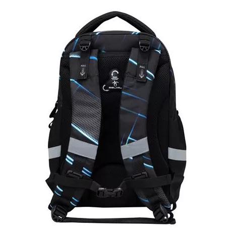 BELMIL Iskolatáska, cipzáras, BELMIL "Leisure Plus Midnight Turbo", versenyautó