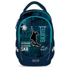   BELMIL Iskolatáska, cipzáras, BELMIL "Leisure Plus Skate", gördeszka