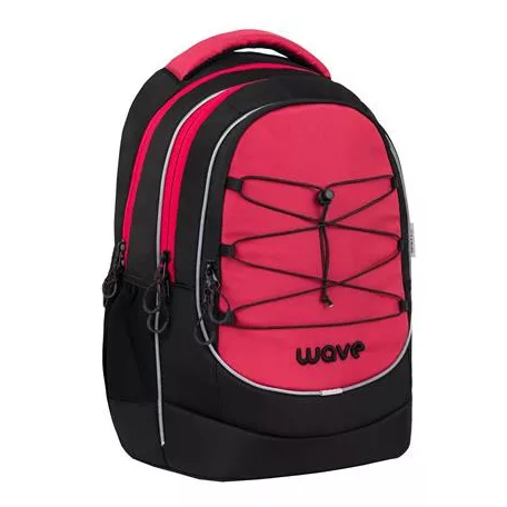 BELMIL Hátizsák, cipzáras, BELMIL "Boost Meteor", fekete-piros