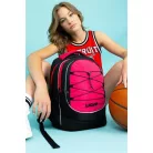 BELMIL Hátizsák, cipzáras, BELMIL "Boost Meteor", fekete-piros