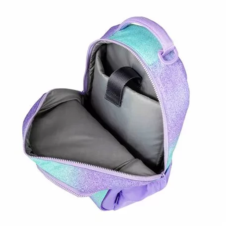 BELMIL Iskolatáska, cipzáras, laptoptartóval, BELMIL "Companion Serenity", lila, pillangó