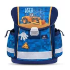 BELMIL Iskolatáska, fémcsat, BELMIL "Classy Bulldozer", munkagép