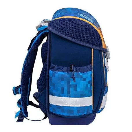 BELMIL Iskolatáska, fémcsat, BELMIL "Classy Bulldozer", munkagép