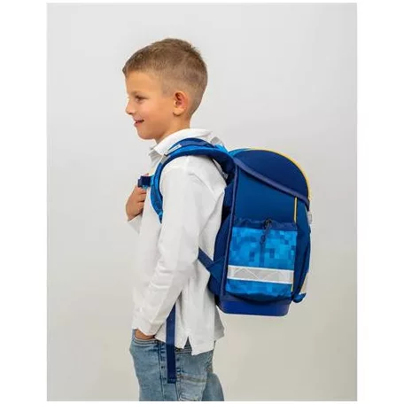 BELMIL Iskolatáska, fémcsat, BELMIL "Classy Bulldozer", munkagép