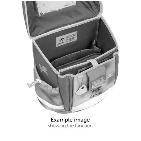 BELMIL Iskolatáska, fémcsat, BELMIL "Classy Ballerina", fekete-rózsaszín, balerina