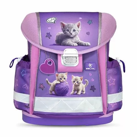 BELMIL Iskolatáska, fémcsat, BELMIL "Classy Little Kittens", cica
