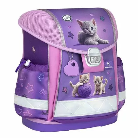 BELMIL Iskolatáska, fémcsat, BELMIL "Classy Little Kittens", cica