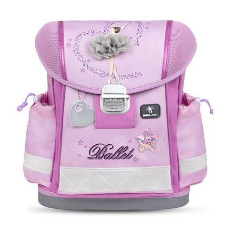 BELMIL Iskolatáska, fémcsat, BELMIL "Classy Ballerina", lila, balerina