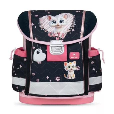 BELMIL Iskolatáska, fémcsat, BELMIL "Classy Cute Kitten", cica