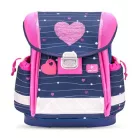 BELMIL Iskolatáska, fémcsat, BELMIL "Classy Simple Hearts", rózsaszín szív