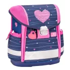 BELMIL Iskolatáska, fémcsat, BELMIL "Classy Simple Hearts", rózsaszín szív