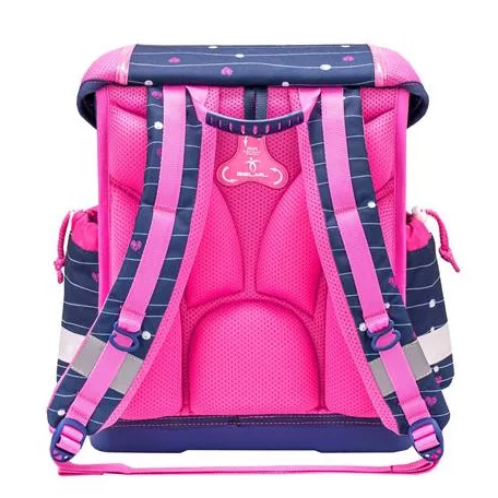 BELMIL Iskolatáska, fémcsat, BELMIL "Classy Simple Hearts", rózsaszín szív