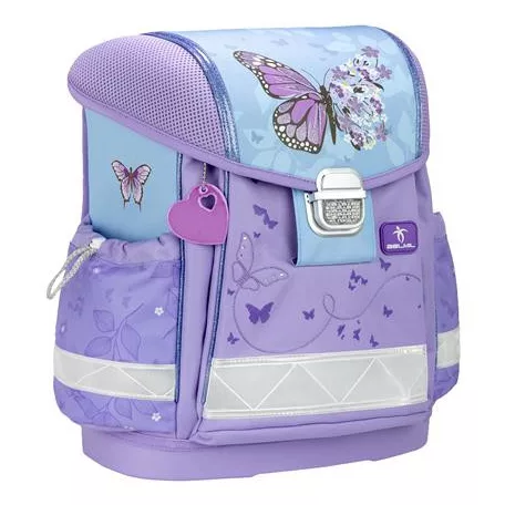 BELMIL Iskolatáska, fémcsat, BELMIL "Classy Purple Blue Butterfly", pillangó