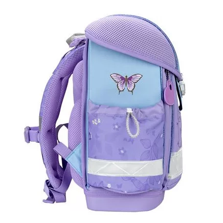 BELMIL Iskolatáska, fémcsat, BELMIL "Classy Purple Blue Butterfly", pillangó