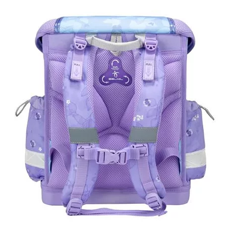 BELMIL Iskolatáska, fémcsat, BELMIL "Classy Purple Blue Butterfly", pillangó