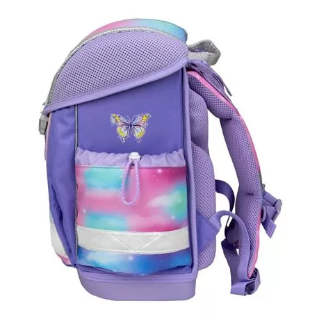 BELMIL Iskolatáska, fémcsat, BELMIL "Classy Heart of the Rainbow", unikornis