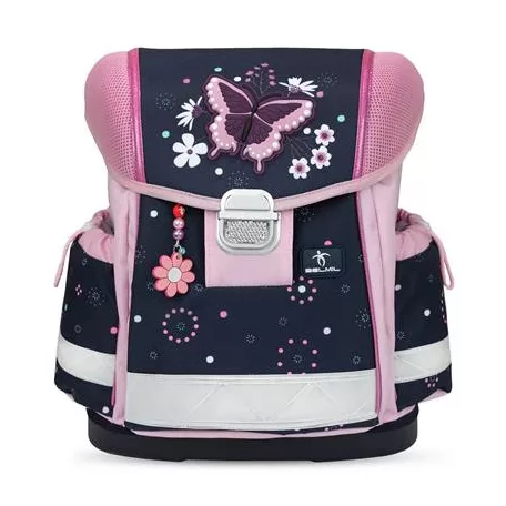 BELMIL Iskolatáska, fémcsat, BELMIL "Classy Midnight Butterfly", éjféli pillangó