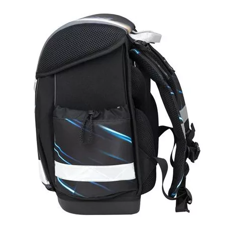 BELMIL Iskolatáska, fémcsat, BELMIL "Classy Midnight Turbo", versenyautó