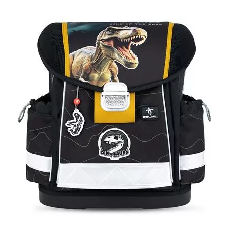 BELMIL Iskolatáska, fémcsat, BELMIL "Classy Roar Storm", T-Rex dinoszaurusz