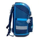 BELMIL Iskolatáska, mágneszárral, BELMIL "Compact Racing Blue Neon", versenyautó