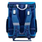 BELMIL Iskolatáska, mágneszárral, BELMIL "Compact Racing Blue Neon", versenyautó