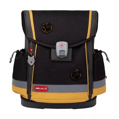 BELMIL Iskolatáska, mágneszárral, BELMIL "Classy Plus Wolves Sand", farkas