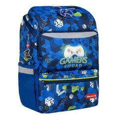   BELMIL Iskolatáska, cipzáras, BELMIL "Zippy Gamer Squad", gamer