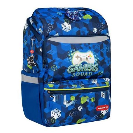 BELMIL Iskolatáska, cipzáras, BELMIL "Zippy Gamer Squad", gamer