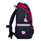 BELMIL Iskolatáska, cipzáras, BELMIL "Zippy Pinky", pink szív