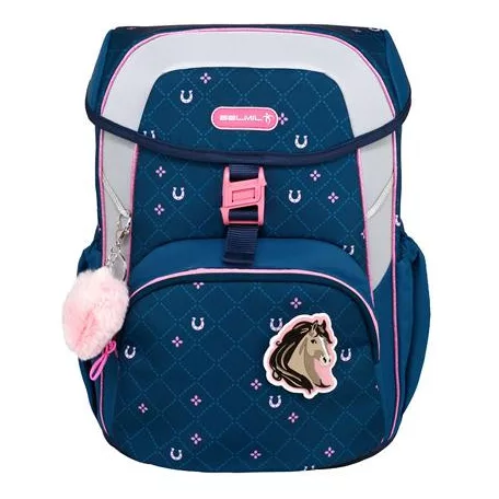 BELMIL Iskolatáska, csatos, BELMIL "Maxi Meet your Horses", lópatkó