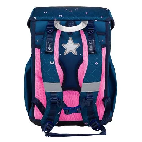 BELMIL Iskolatáska, csatos, BELMIL "Maxi Meet your Horses", lópatkó