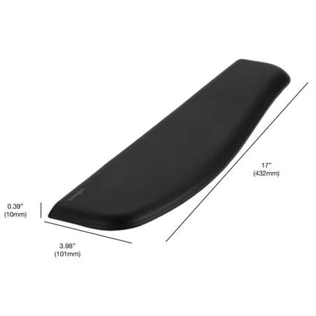 KENSINGTON Csuklótámasz billentyűzethez, géltöltésű, alacsony profil, KENSINGTON "ErgoSoft™", fekete