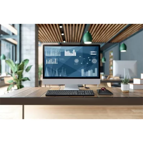 KENSINGTON Egér, vezetékes/vezeték nélküli, trackball, KENSINGTON "SlimBlade Pro"