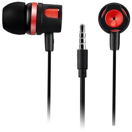 CANYON Fülhallgató, mikrofonnal, CANYON "EP-3", fekete-piros