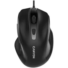   CANYON Egér, vezetékes, optikai, USB, CANYON "M-6", fekete